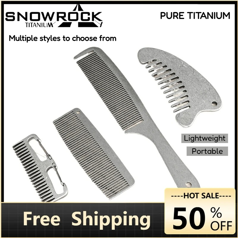 Comb Pocket Titanium - Peigne à cheveux et à barbe