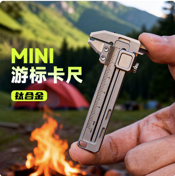 Edc Car Carry - Mini calibre en alliage de titane,