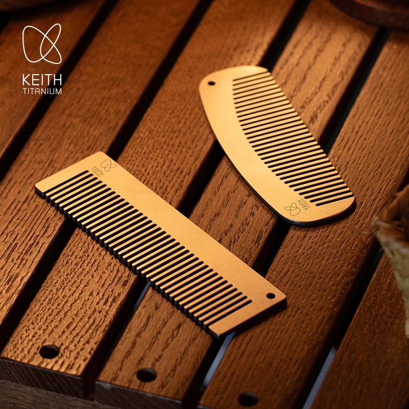 Comb Pocket Titanium - KEITH Peigne de poche en titane