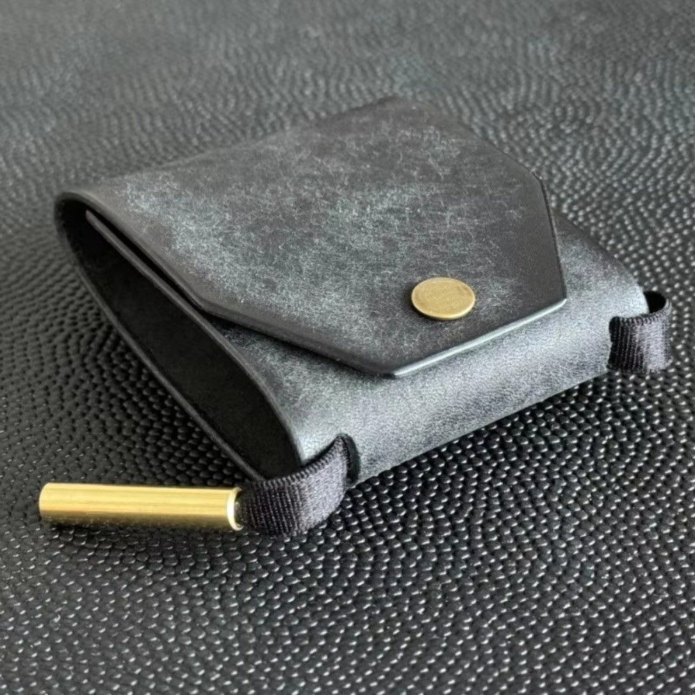 Money Clip Magnetic - Petit portefeuille en cuir uni multifonction