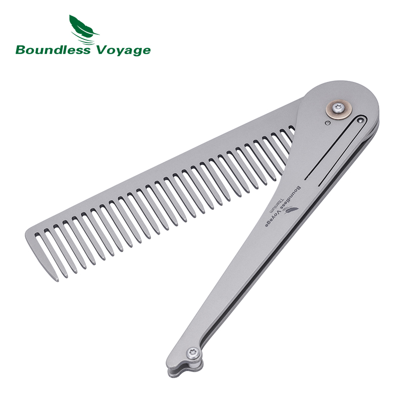 Comb Pocket Titanium - Peigne pliable en titane pour cheveux