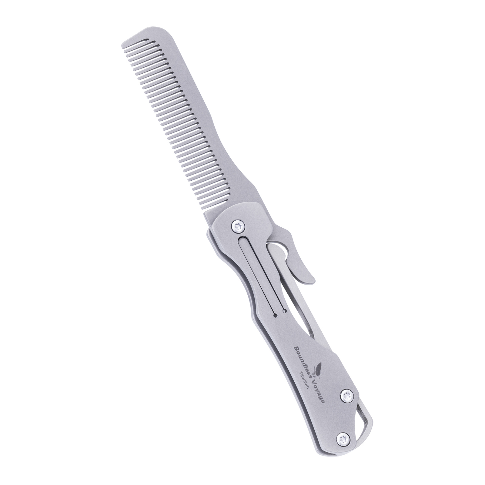 Comb Pocket Titanium - Peigne pliant en titane Boundless Voyage,