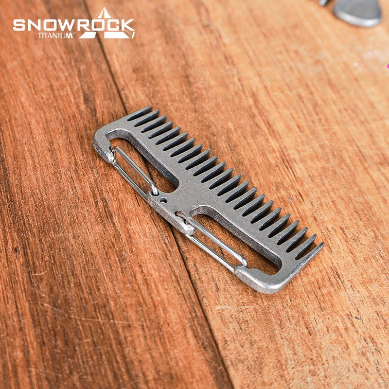Peigne à cheveux et à barbe en - Comb Pocket Titanium avis et prix