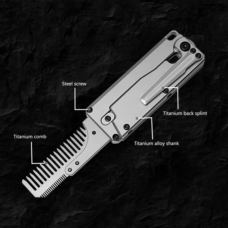 Peigne Pliant en Alliage de Ti - Comb Pocket Titanium avis et prix