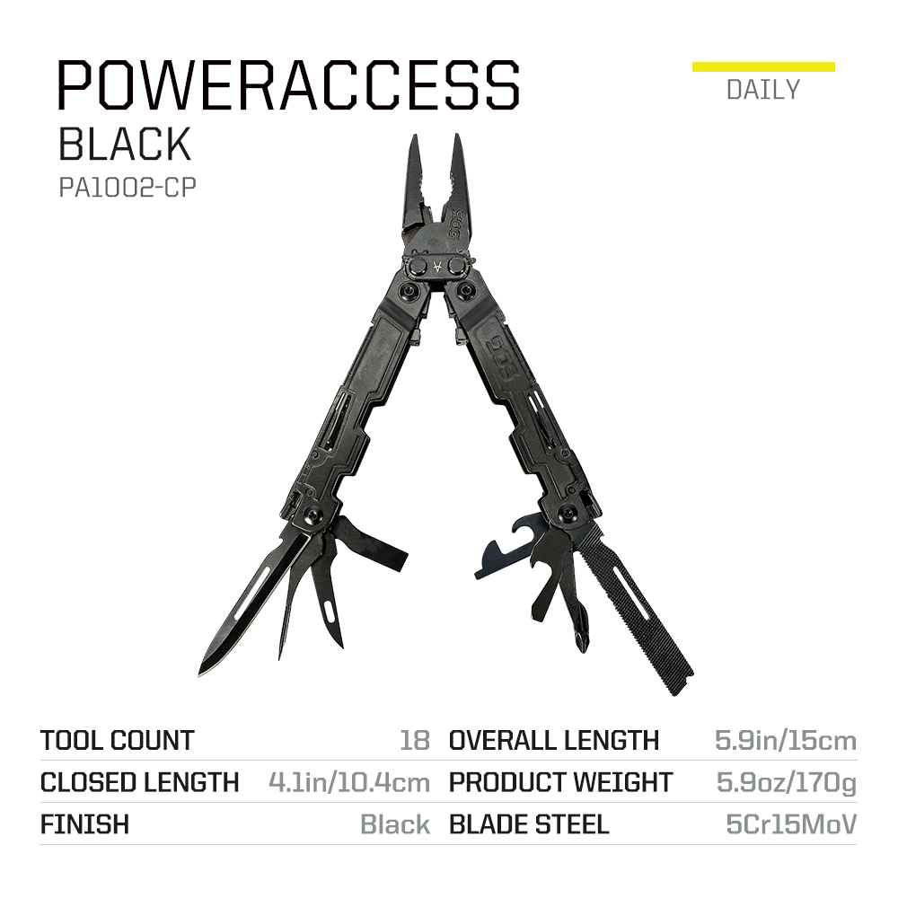 SOG PowerAccess, outil multifo - Edc Gear Every Day Carry avis et prix