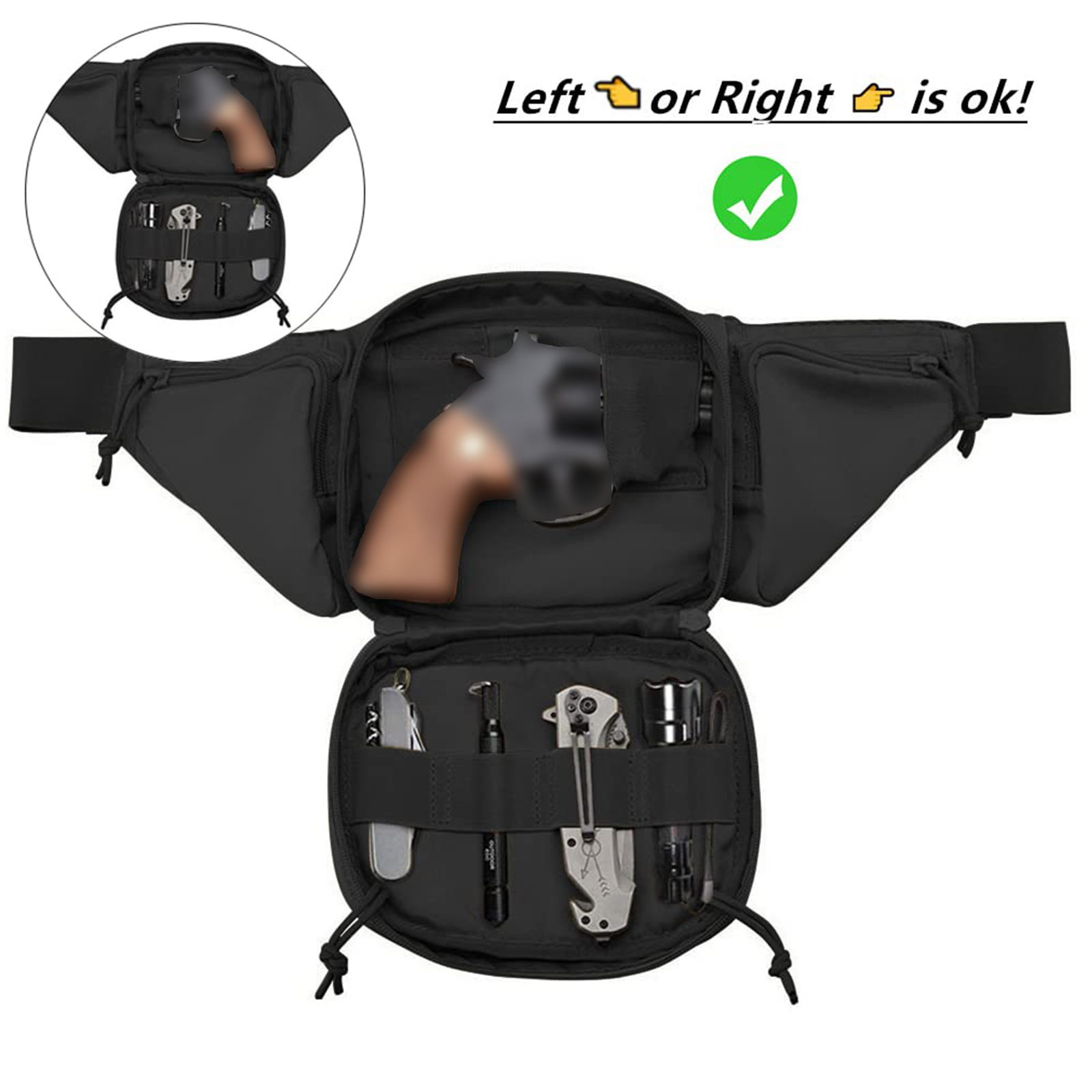 Sac banane tactique étanche po - Edc Carry Bag For Men avis et prix