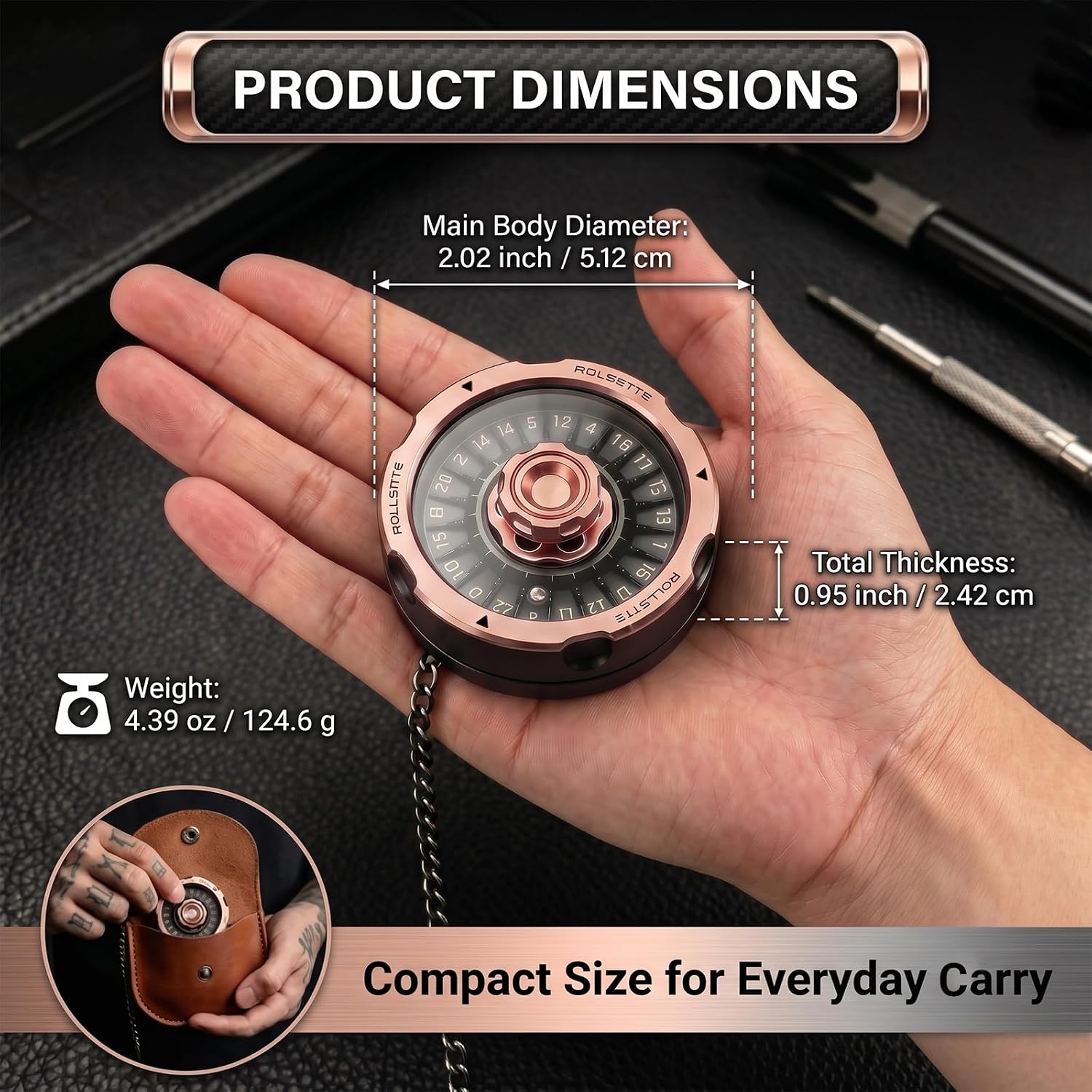 Spinner mécanique en métal EDC - Edc Carry Accessories avis et prix